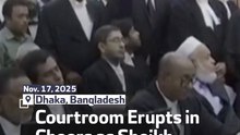 Courtroom Erupts in Cheers as Sheikh Hasina Sentenced to Death