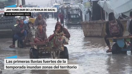Fuertes lluvias inundan partes de Gaza