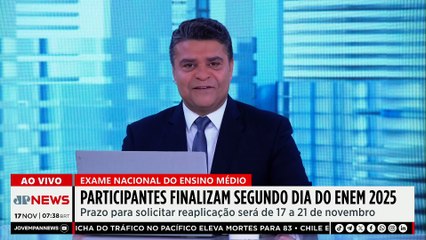 Participantes finalizam segundo dia do Enem 2025