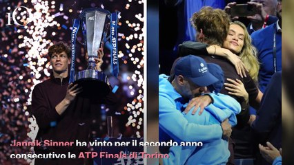 Il trionfo di Sinner e Laila Hasanovic al suo fianco con il cane Snoopy e un anello che fa sognare