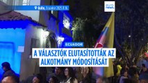 Az ecuadori választók elutasították az alkotmány módosítását és külföldi katonai támaszpontok befogadását