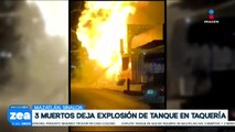 Explosión de tanque en taquería de Mazatlán, Sinaloa, deja a tres muertos