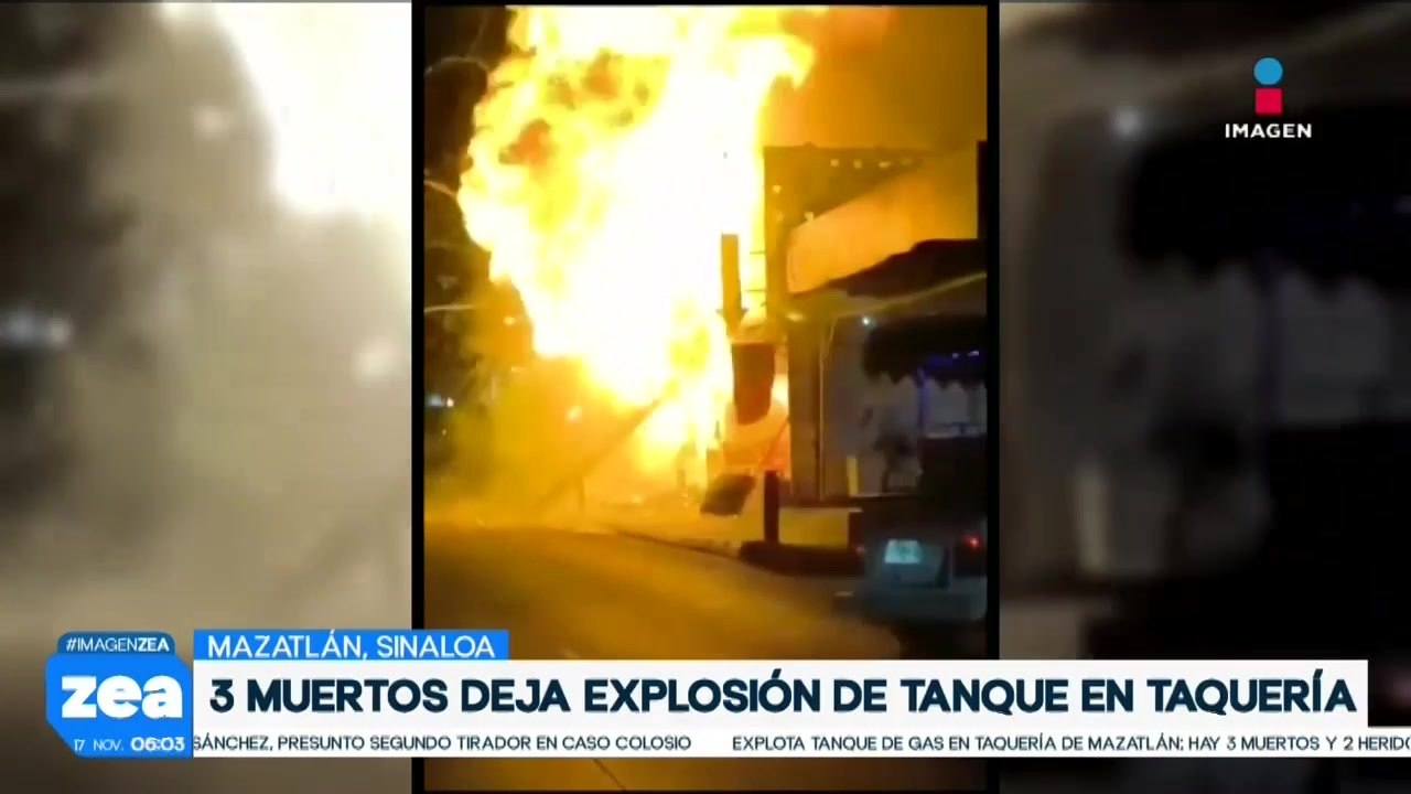 Explosión de tanque en taquería de Mazatlán, Sinaloa, deja a tres muertos