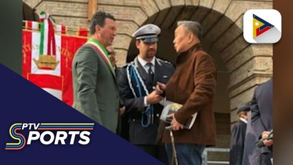 Bambol Tolentino, bumisita sa Tolentino, Italy para sa pagsisimula ng pagsabak sa 2026 Winter Olympics