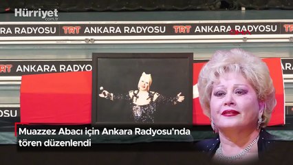 Muazzez Abacı için Ankara Radyosu'nda tören düzenlendi