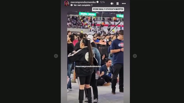 Evelyn Botto y Fede Bal a los besos y abrazos en el show de Oasis en Argentina