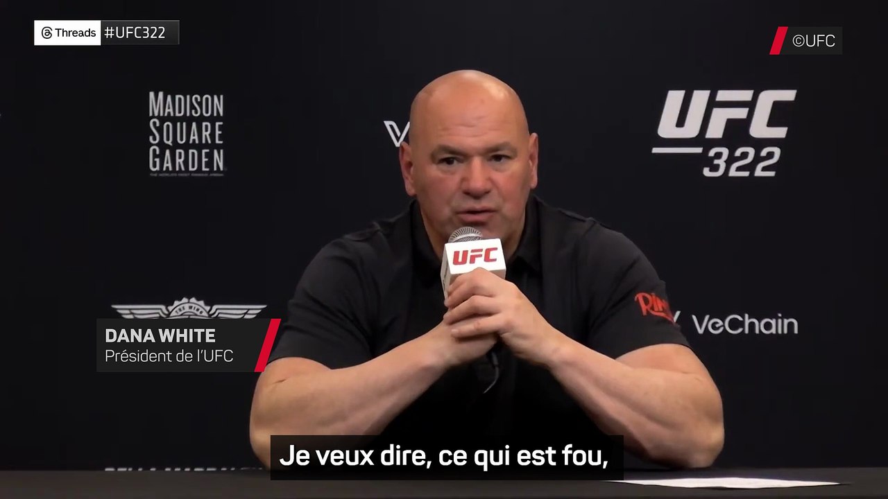 Dana White ouvert à un UFC numéroté en France : « C'est l'un des meilleurs pays en ce qui concerne l'ambiance » - MMA - UFC