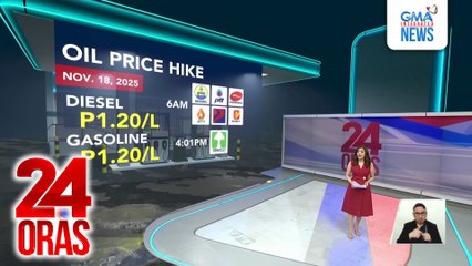 Big time oil price hike, ipapatupad ng ilang kumpanya ng langis bukas | 24 Oras