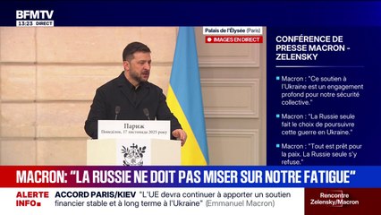 Volodymyr Zelensky: "L'Ukraine n'est pas seule dans sa défense"