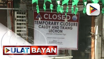 Mga tindahan ng lechon sa La Loma, pansamantalang ipinasara ng QC LGU dahil sa African swine fever | ulat ni Vel Custodio