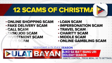 CICC, pinag-iingat ang publiko laban sa naglipanang scam ngayong holiday season | ulat ni Rod Lagusad