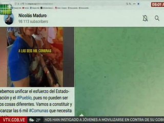 Presidente Nicolás Maduro: Vamos a constituir y alcanzar las 6 mil comunas que necesita el país