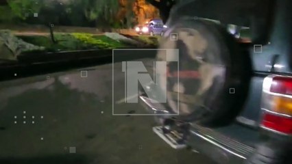 Vehículo de lujo provoca aparatoso choque en la av. Uyuni, dos adultos mayores resultaron heridos