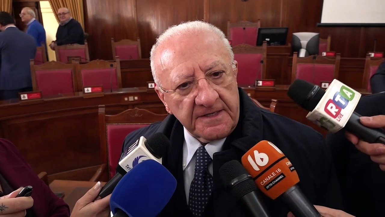 De Luca - Il punto con la stampa (17.11.25)