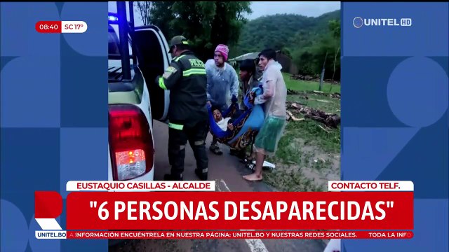 Inundación en Samaipata: hay seis personas desaparecidas después de más de seis horas de lluvias