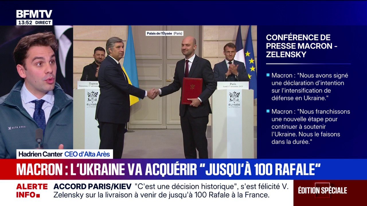 Guerre en Ukraine: "Alta Arès fournit des drones d'interceptions ukrainiens (...) pour répondre à une problématique de passer à l'échelle", détaille Hadrien Canter, CEO d'Alta Arès