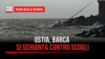 Ostia, barca si schianta contro gli scogli: coppia soccorsa dal personale del Porto Turistico