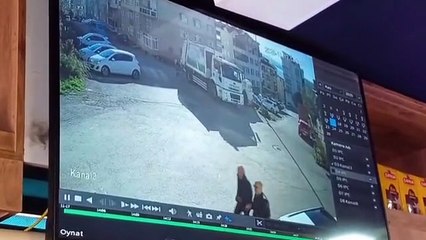 Kaza anı görüntüleri ortaya çıktı