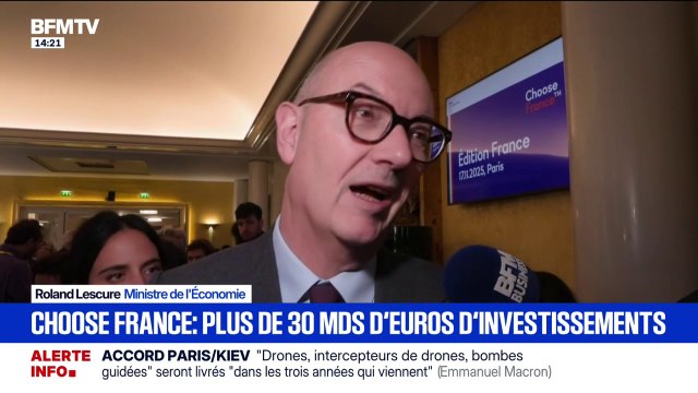 Sommet Choose France: Il faut que tout le monde contribue , estime Roland Lescure, ministre de l'Économie