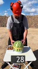 Watermelon and 500 Rubber Bands Challenge in Action#fblifestyle