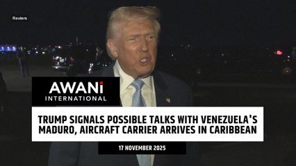 Trump signals possible talks with Venezuela's Maduro, aircraft carrier arrives in Caribbean