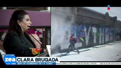 Clara Brugada condena los hechos violentos registrados durante la marcha de la Generación Z