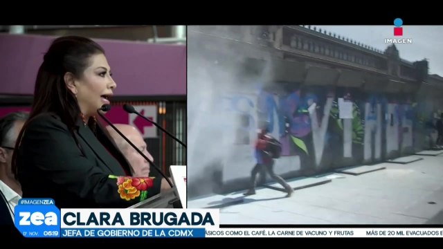 Clara Brugada condena los hechos violentos registrados durante la marcha de la Generación Z