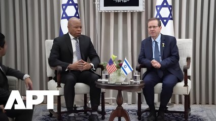 Outgoing NYC Mayor Eric Adams Visits Jerusalem’s Western Wall | Meets President Herzog | APT