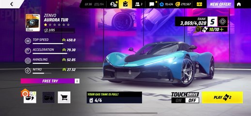 Zenvo Weekend: Aurora Tur Time-Limited Event Gameplay | Phantom Riders Season | Asphalt Legends
