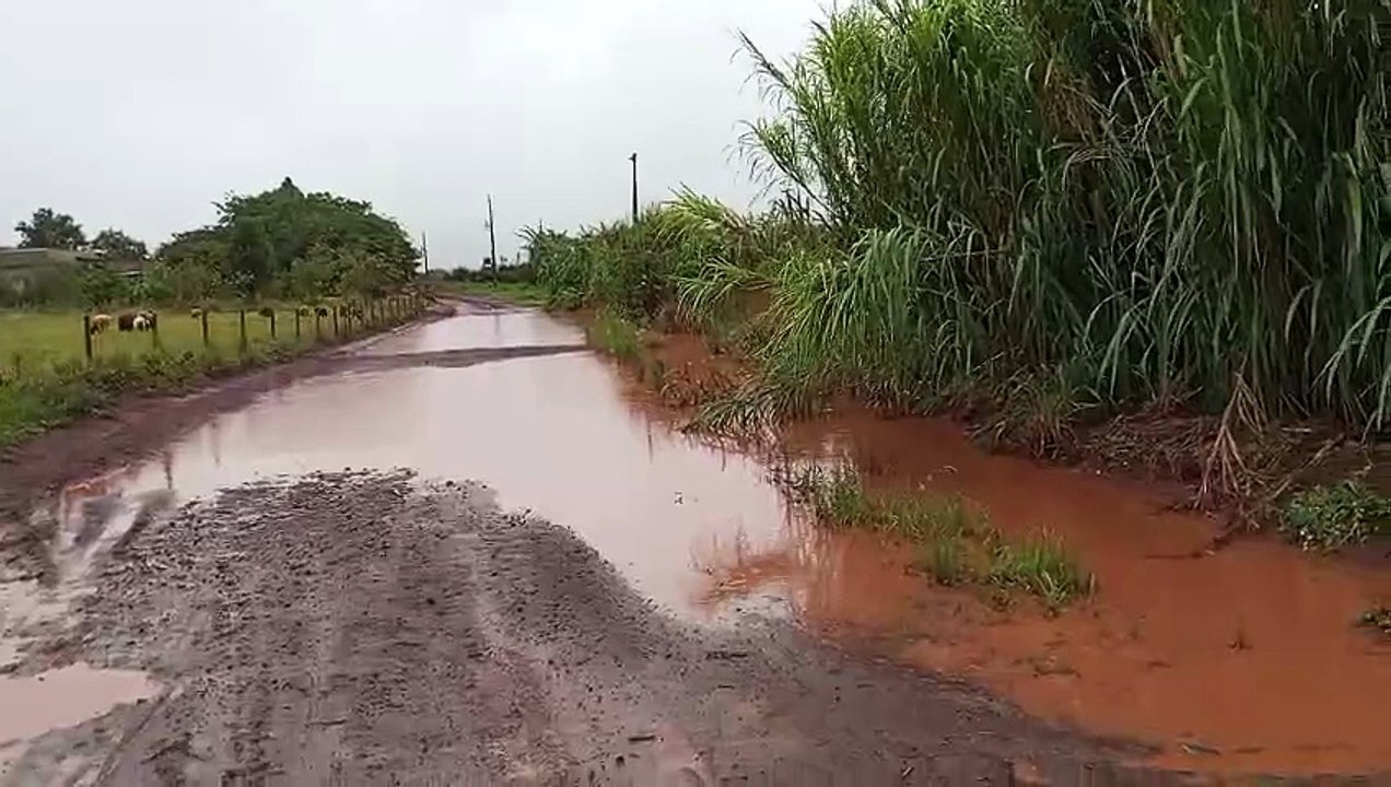 Moradores denunciam más condições das estradas no Assentamento Valmir Motta de Oliveira, em Cascavel