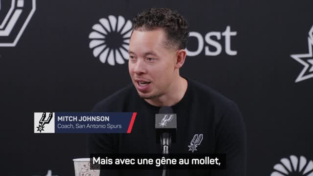 Spurs - Johnson sur Wembanyama : "On ne va pas prendre le moindre risque"