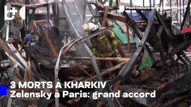 Zelensky à Paris, la Russie en feu en Ukraine / Attaques meurtrières sur villes, quelques morts