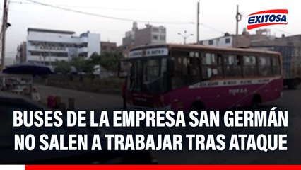 Buses de la empresa San Germán no salen a trabajar tras ataque de delincuentes