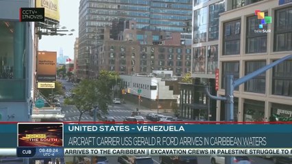 U.S. - Venezuela, aircraft carrier USS Gerald R. Ford arrives in Caribbean waters