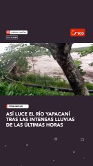 Así luce el río Yapacaní tras las intensas lluvias de las últimas horas
