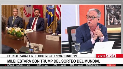 Javier Milei participará junto a Donald Trump del sorteo del Mundial 2026 el 5 de diciembre en Washington