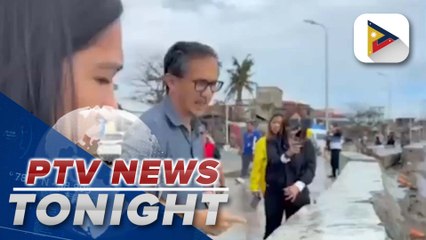 DPWH actively working on damaged seawall in Catanduanes