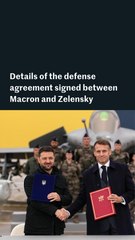 Macron and Zelensky sign agreement for Ukraine to buy up to 100 French fighter jets