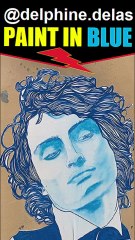 🎨 Street-Art : DELPHINE DELAS « Paint in Blue » / Rolling Stones « Under My Thumb »