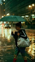 New York Stops as Girl Walks Fearlessly in Heavy Rain — Unexpected Moment Caught on Camera!