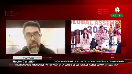 Héctor Castañón habla sobre participación de diez mexicanas y mexicanos en Cumbre “Somos el 99%”