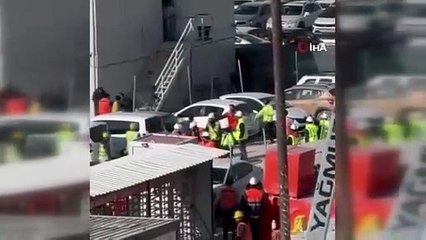 Ankarada inşaat işçileri arasında taşlı sopalı kavga