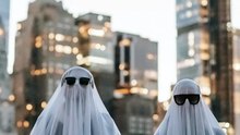 Two Boys Seen Wearing Ghost Costumes on Road — Drivers Shocked by Unexpected Night Moment!