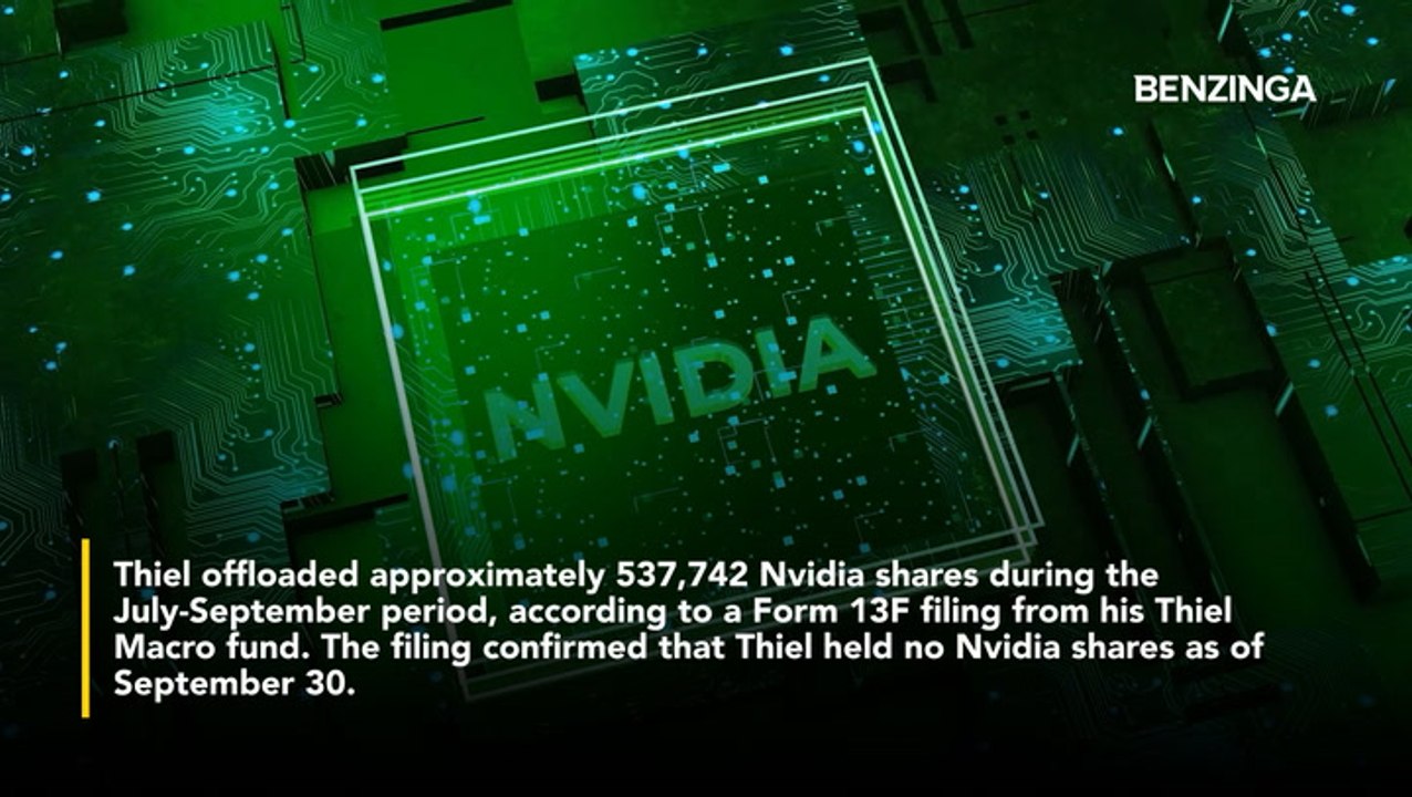 Peter Thiel Dumps Entire Nvidia Stake, Slashes Tesla Holdings As Fears Of  An AI Bubble Grow, Shifts Billions Toward These 2 Mag 7 Stocks