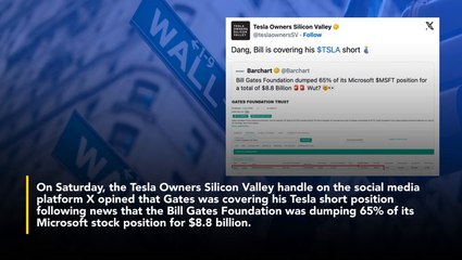 Elon Musk Thinks Microsoft Co-Founder Bill Gates Should Close Out 'Crazy' Tesla Short Position