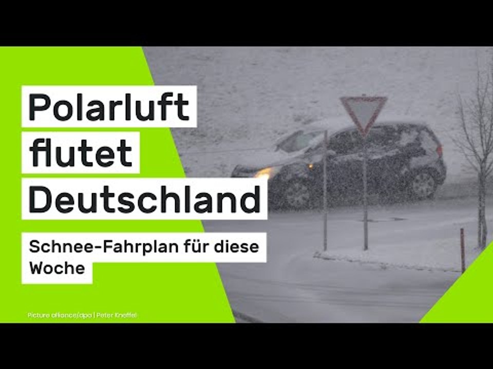Polarluft flutet Deutschland: Schnee-Fahrplan für diese Woche