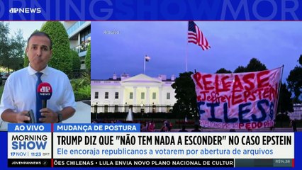 Trump MUDA DE POSTURA e afirma não ter NADA A ESCONDER no caso EPSTEIN