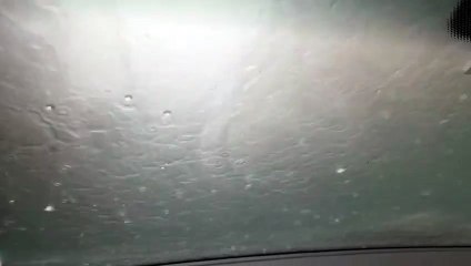 Chuva de granizo atinge região do Guará nesta segunda (17)