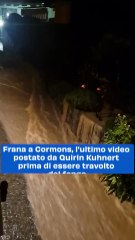 Frana a Cormons, l'ultimo video postato da Quirin Kuhnert prima di essere travolto dal fango