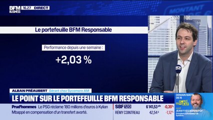 Le portefeuille "BFM-Responsable" : "+2% sur la semaine écoulée pour notre sélection !" - 17/11